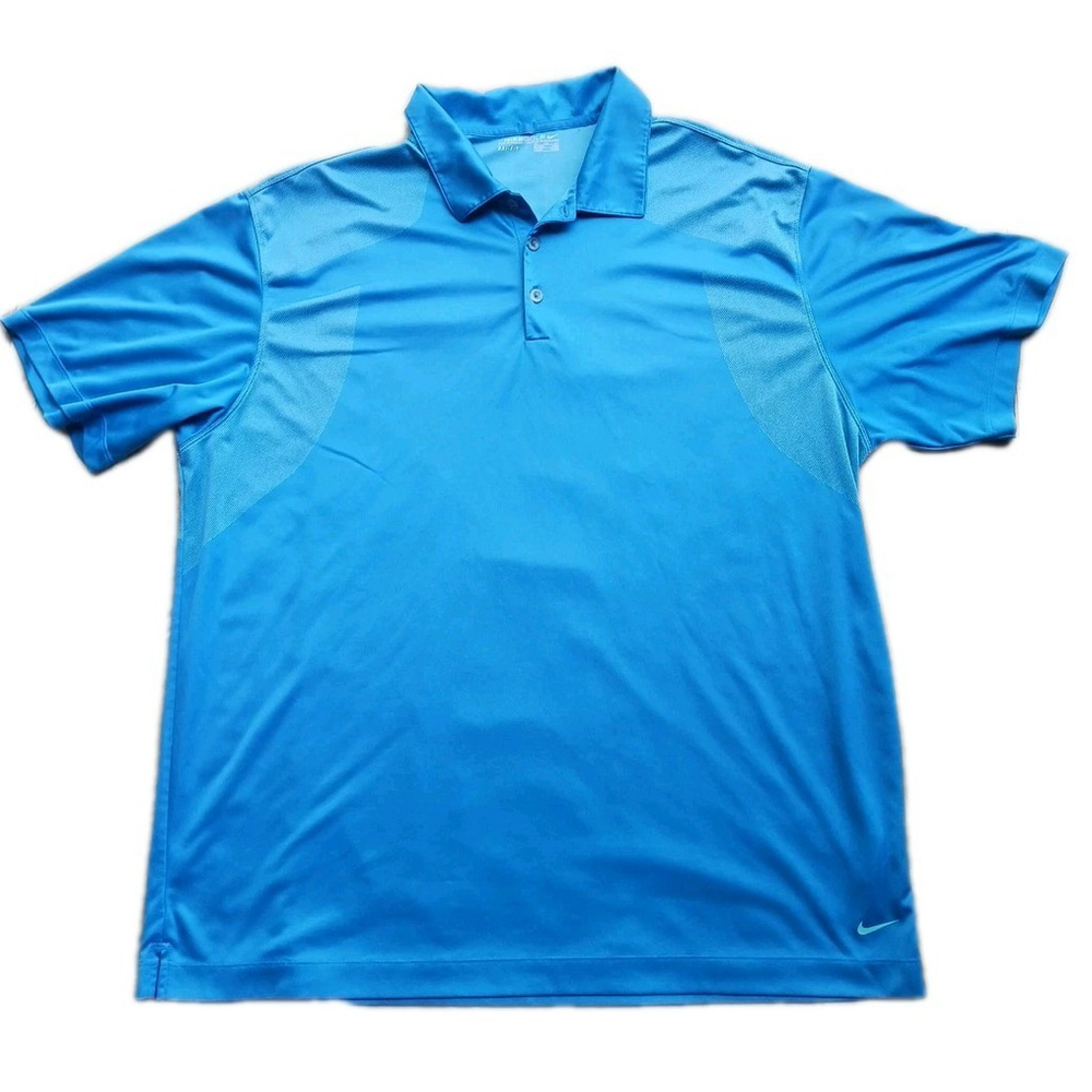 Nike Golf Dri Fit Polo Shirt Men XXL 2XL Turquoise Aqua